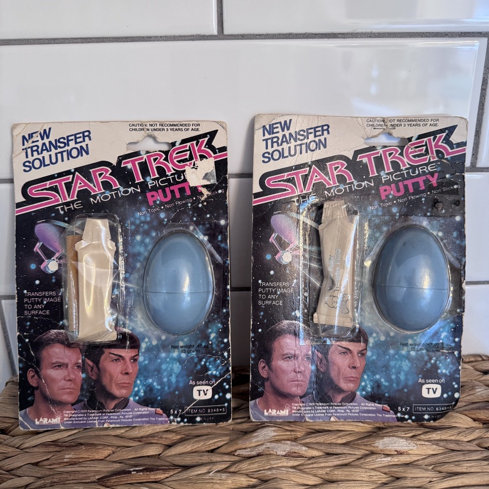 Vintage 1979 Star Trek The Motion Picture Putty Larami‎ Unopened Lot Of 2